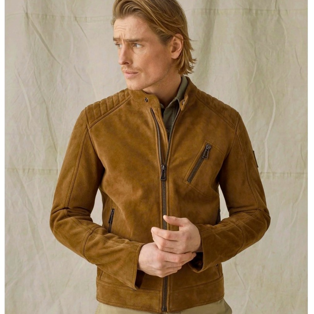 Belstaff Suede Racer Jacket
